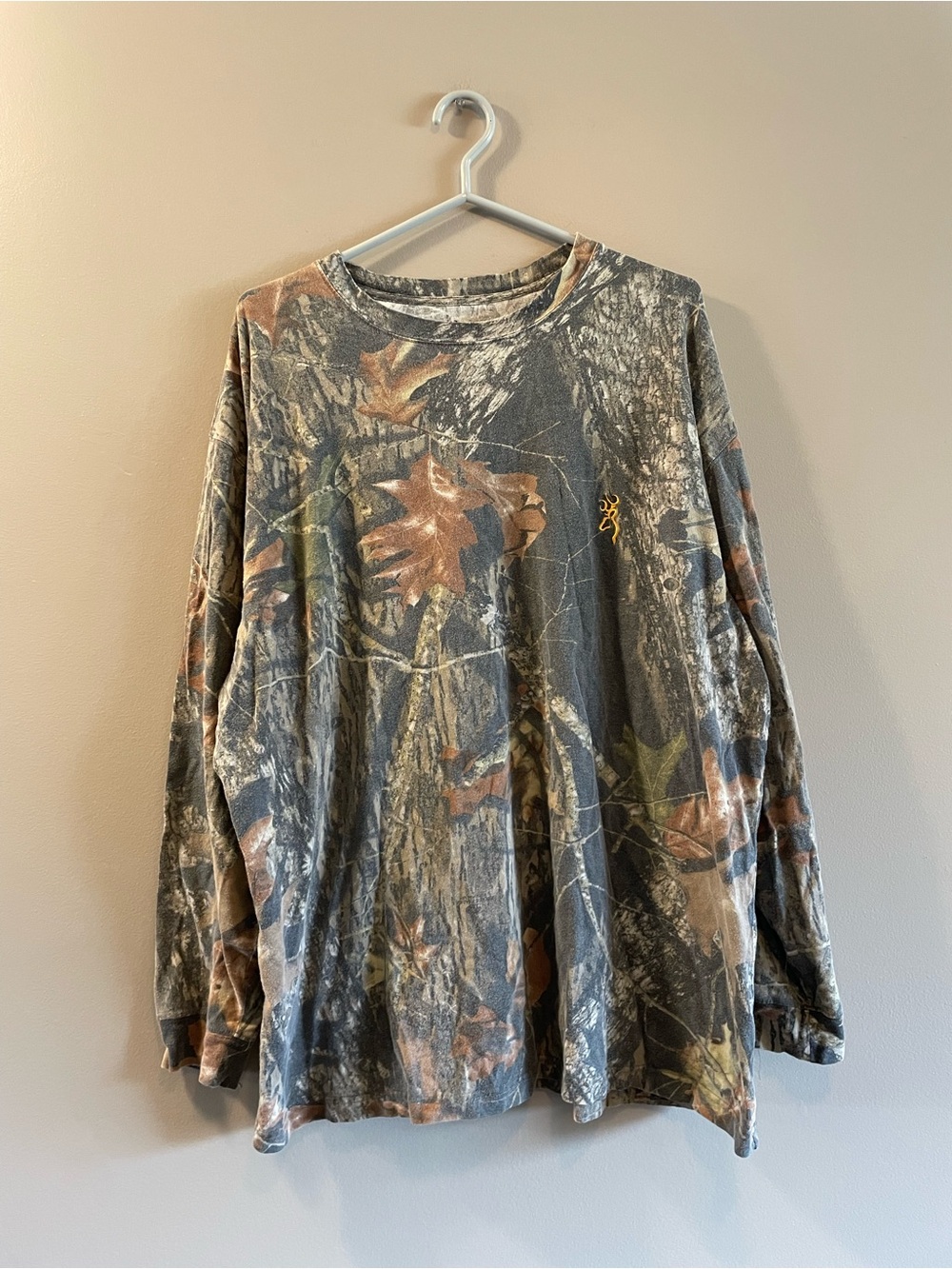 Browning Men's Long Sleeve Camo Shirt - Brown/Green/Gray